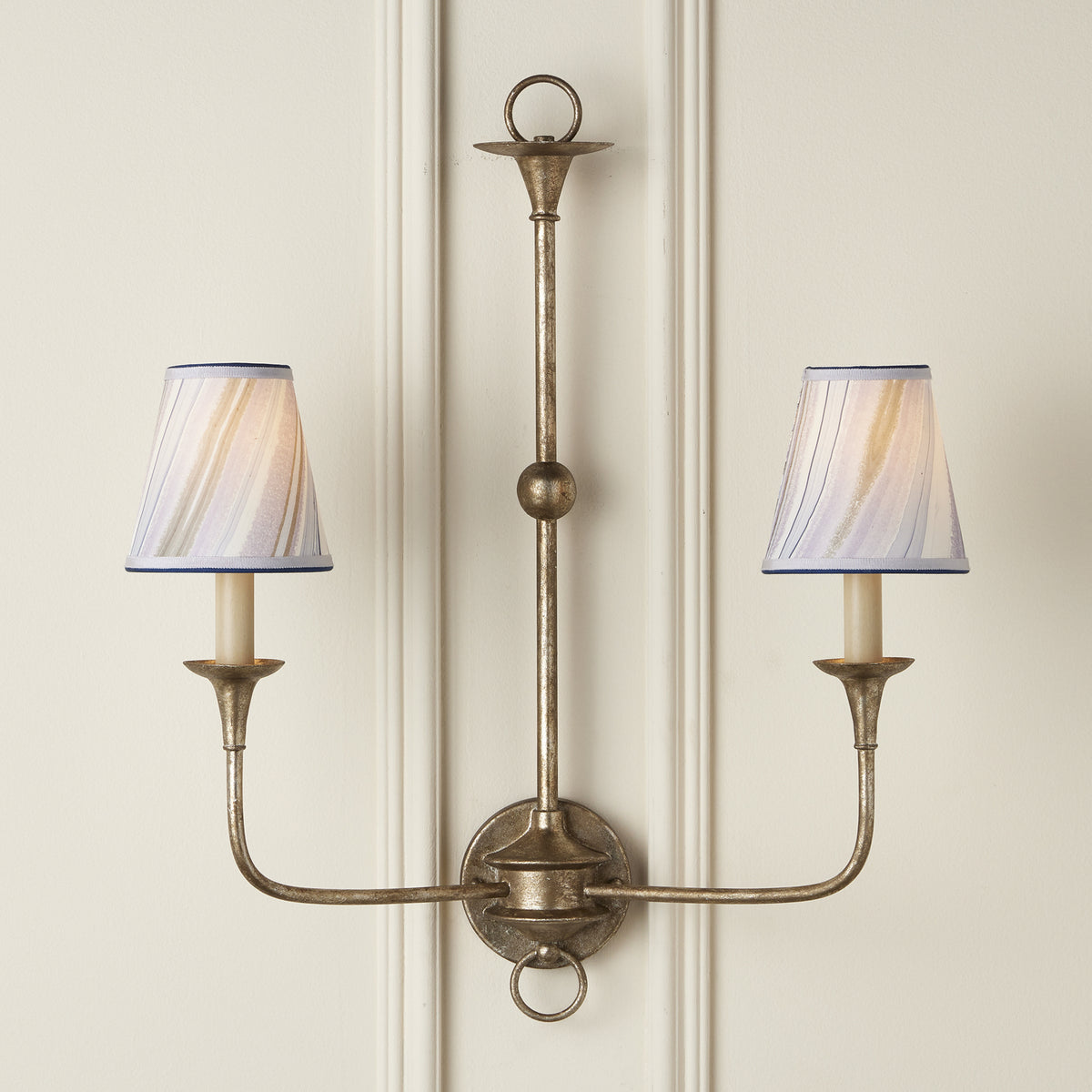 Currey and Company - 0900-0017 - Chandelier Shade - Marble Collection - Lilac/Blue Agate