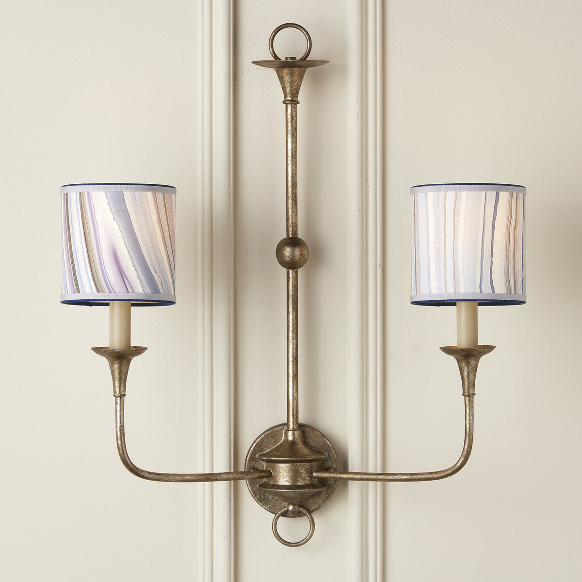 Currey and Company - 0900-0018 - Chandelier Shade - Marble Collection - Lilac/Blue Agate