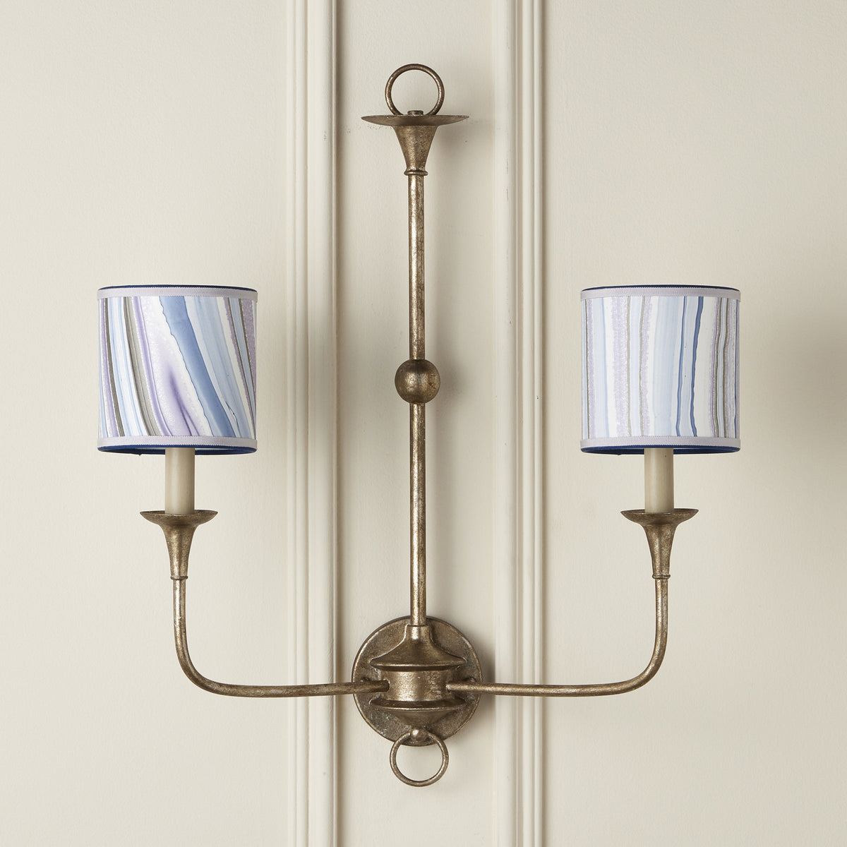 Currey and Company - 0900-0018 - Chandelier Shade - Marble Collection - Lilac/Blue Agate