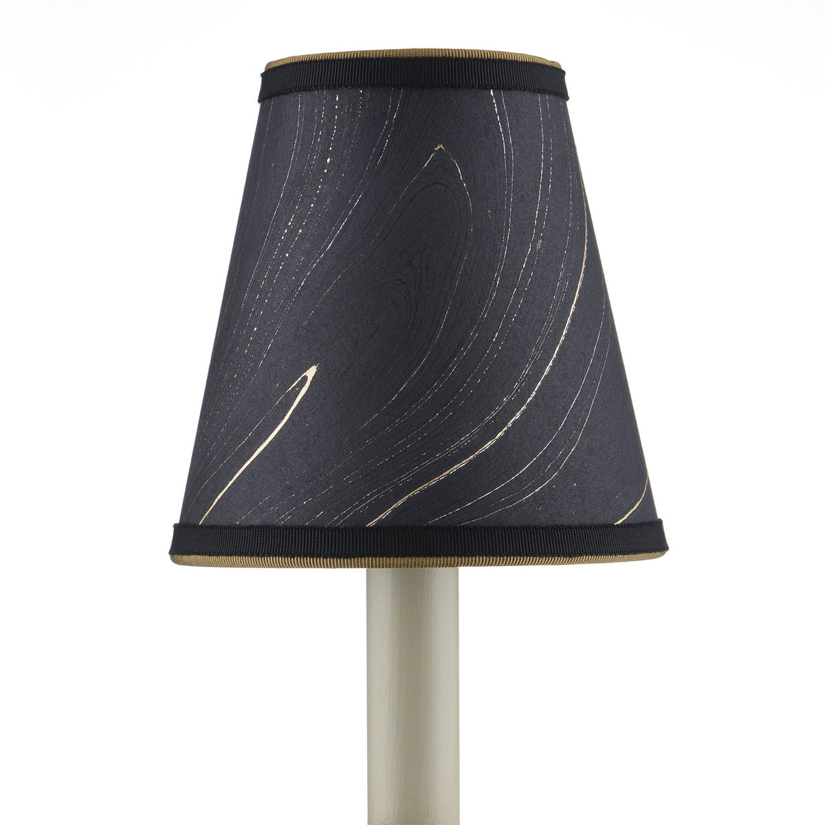 Currey and Company - 0900-0019 - Chandelier Shade - Marble - Black/Gold/Silver