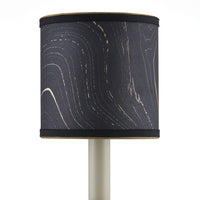 Currey and Company - 0900-0020 - Chandelier Shade - Marble Collection - Black/Gold/Silver
