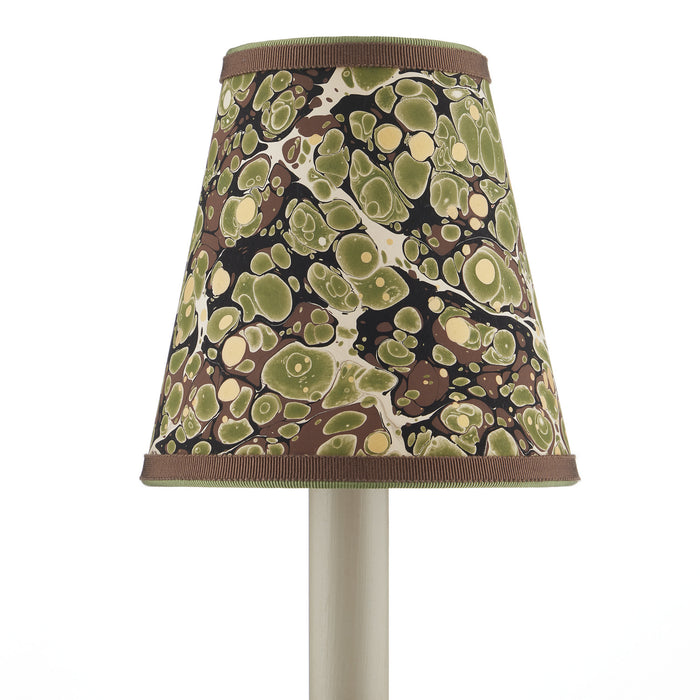 Currey and Company Chandelier Shade in Green/Chocolate/Mustard finish
