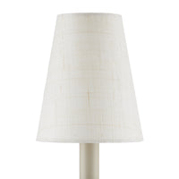 Currey and Company - 0900-0025 - Chandelier Shade - Ivory Fine Grasscloth Tapered Chandelier Shade - Light Natural