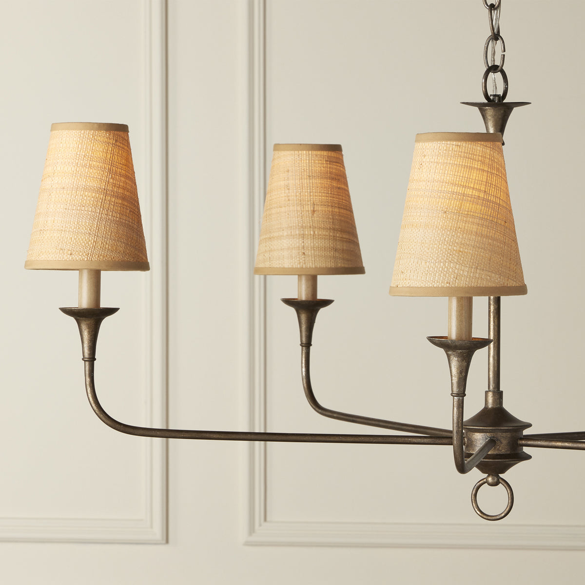 Currey and Company - 0900-0027 - Chandelier Shade - Natural Grasscloth - Natural