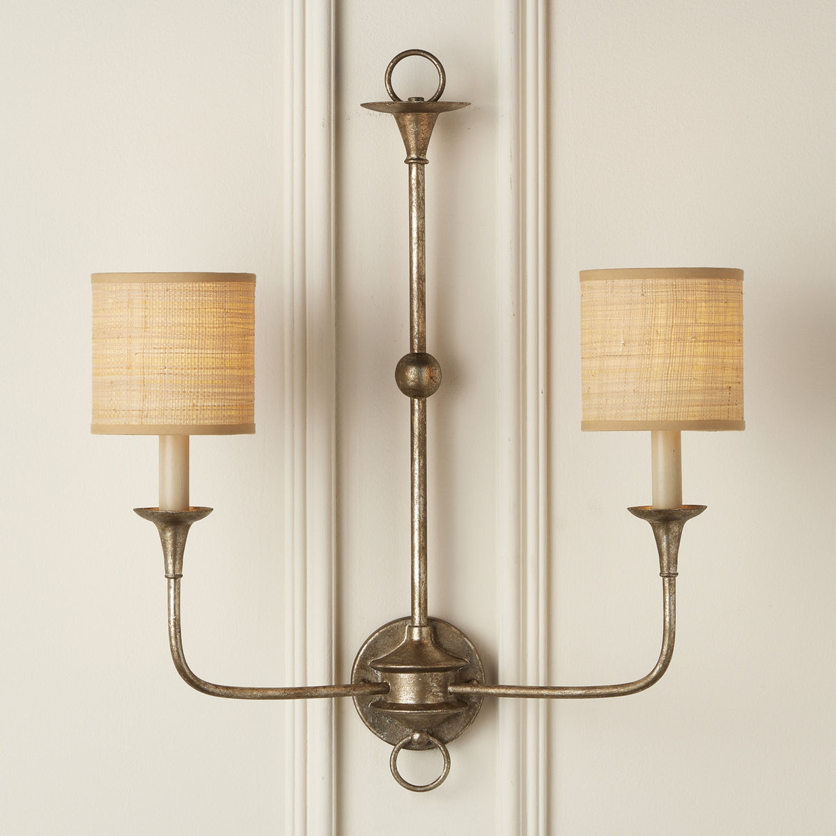 Currey and Company - 0900-0028 - Chandelier Shade - Natural Grasscloth - Natural