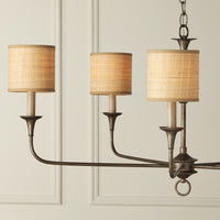 Currey and Company - 0900-0028 - Chandelier Shade - Natural Grasscloth - Natural