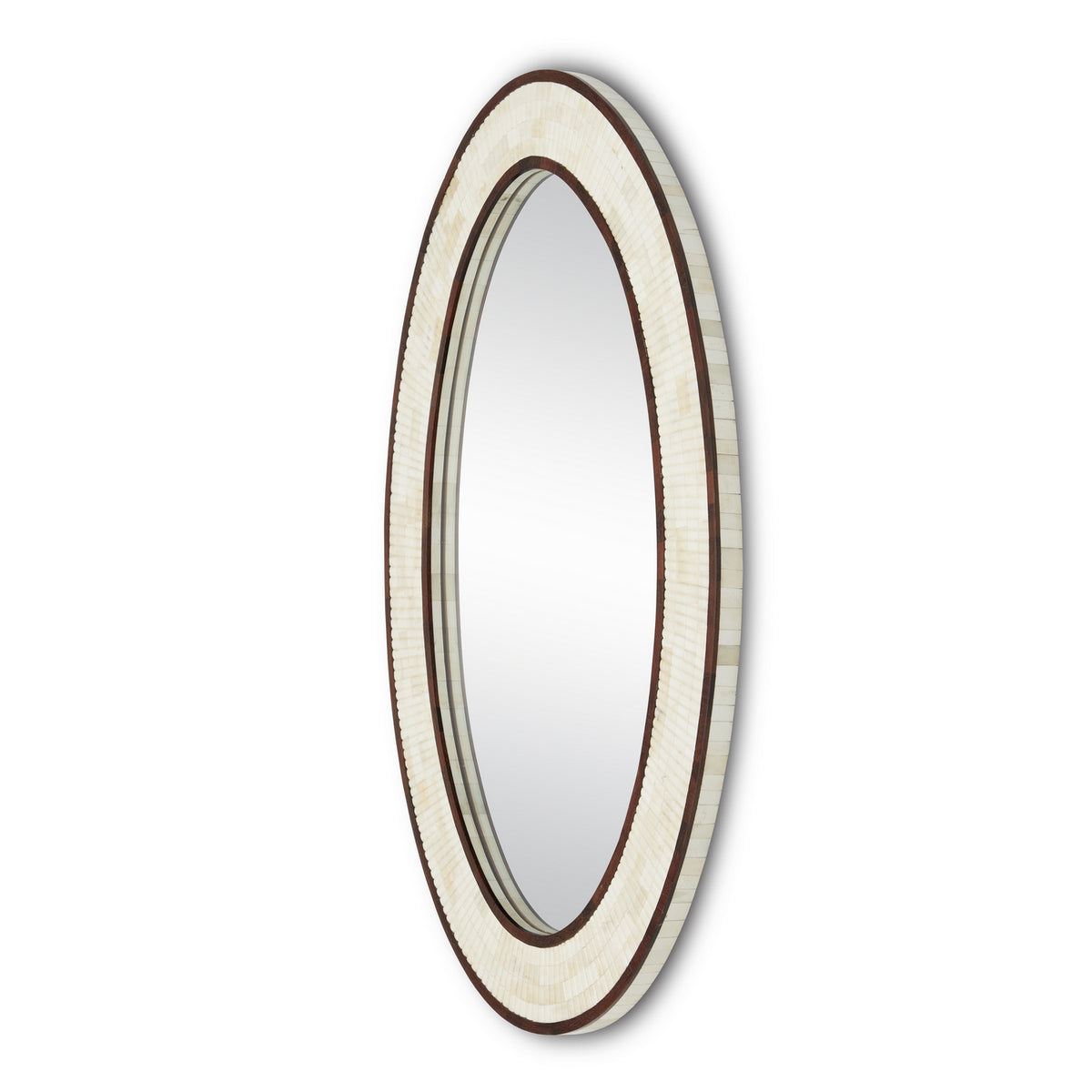 Currey and Company - 1000-0125 - Mirror - Andar - Natural/Dark Walnut
