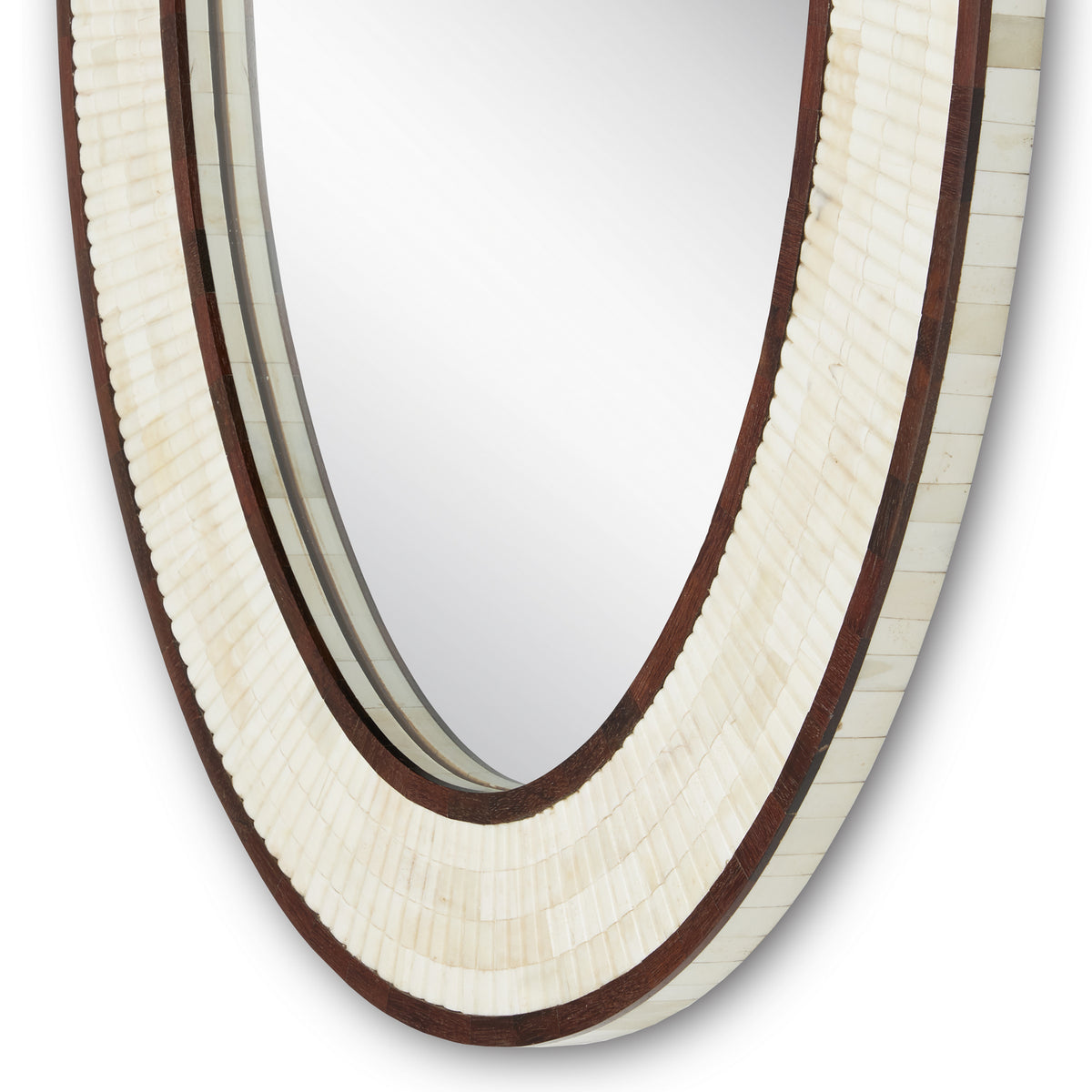 Currey and Company - 1000-0125 - Mirror - Andar - Natural/Dark Walnut