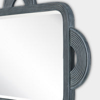 Currey and Company - 1000-0126 - Mirror - Santos Collection - Vintage Navy/Mirror