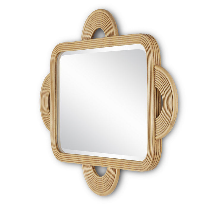 Currey and Company Mirror from the Santos collection in Sea Sand/Mirror finish