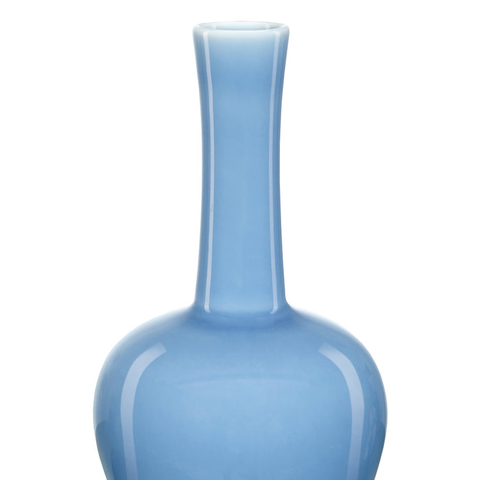 Currey and Company Vase from the Sky Blue collection in Lake Blue finish