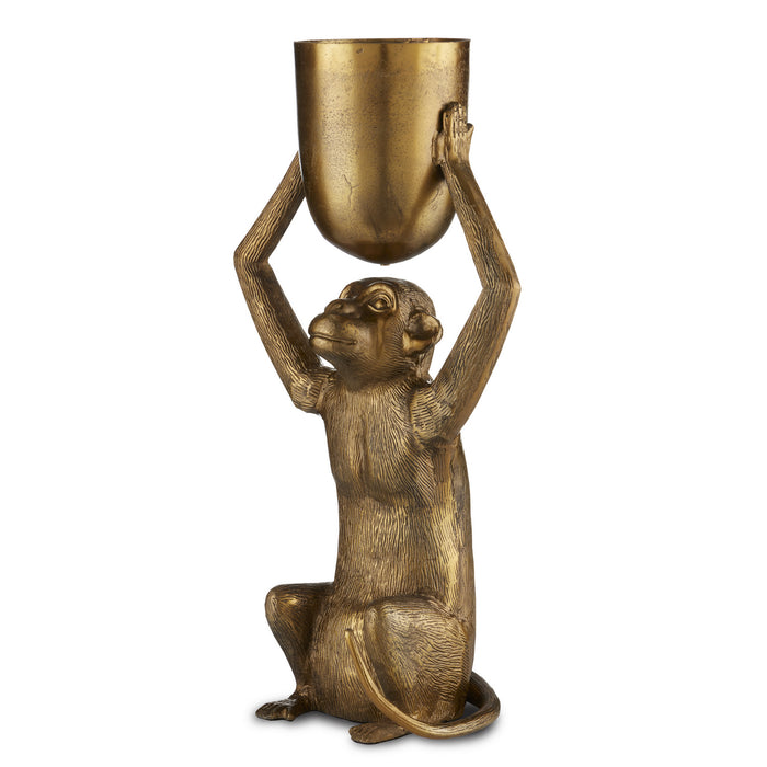 Currey and Company - 1200-0645 - Planter - Abu Collection - Antique Gold