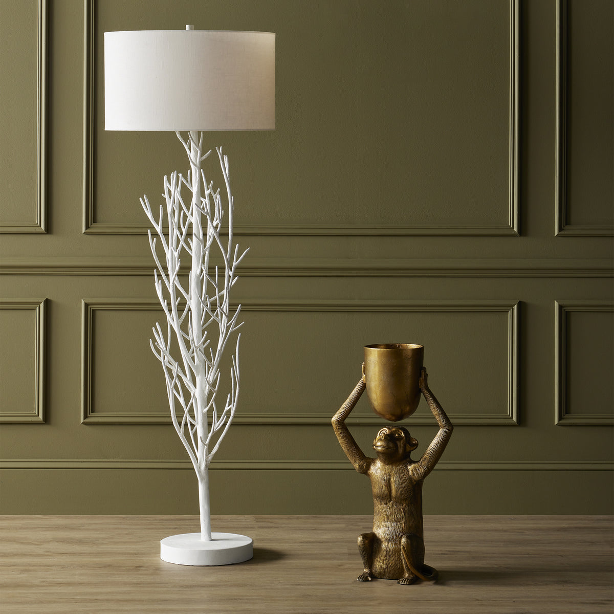 Currey and Company - 1200-0645 - Planter - Abu Collection - Antique Gold