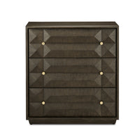 Currey and Company - 3000-0226 - Chest - Kendall Collection - Dove Gray/Polished Brass