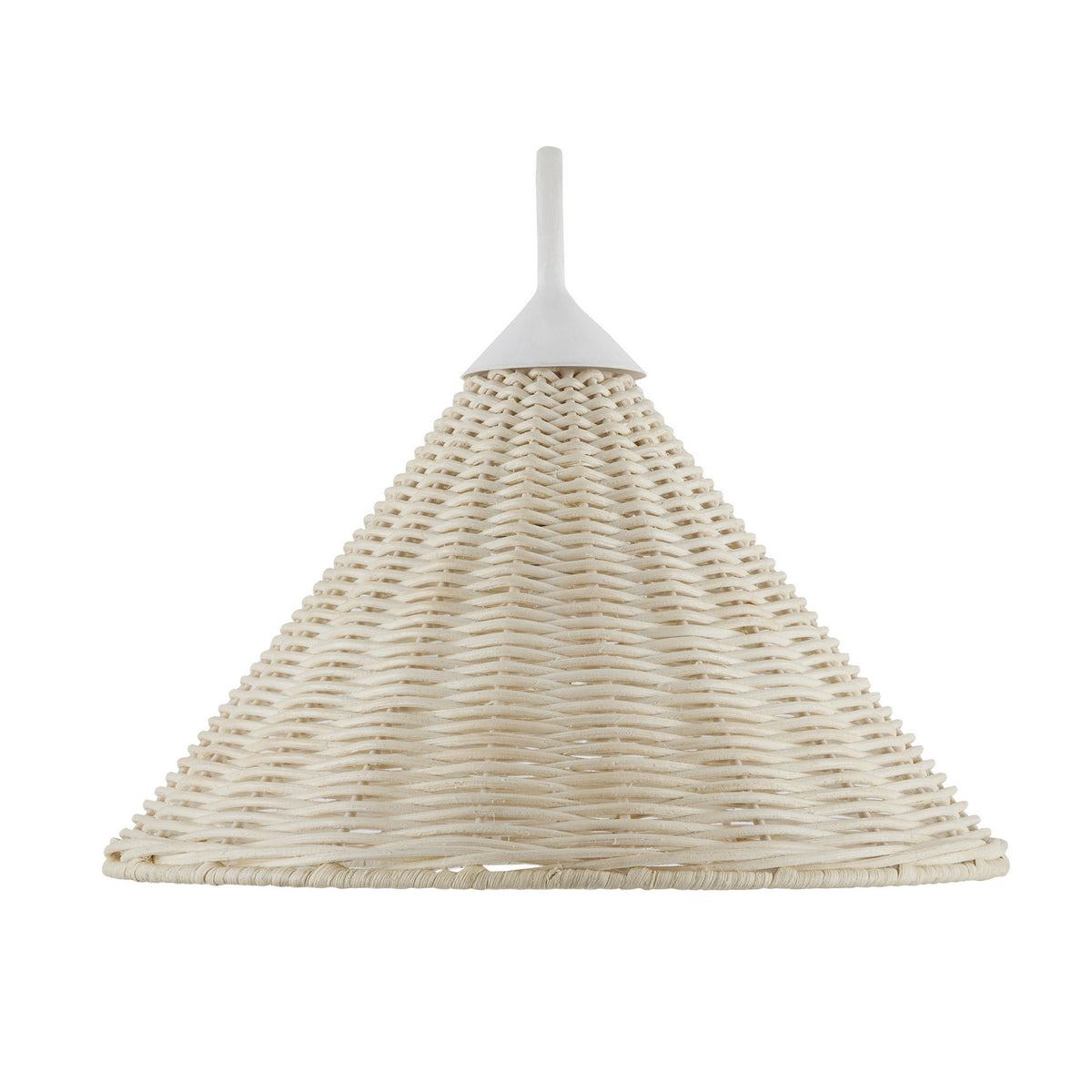 Currey and Company One Light Wall Sconce from the Basket collection in White/Bleached Natural finish