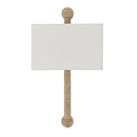 Currey and Company - 5900-0052 - One Light Wall Sconce - Senegal - Natural/Beighe