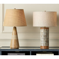 Currey and Company - 6000-0823 - One Light Table Lamp - Hyson - Natural/Beige