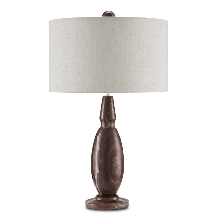 Currey and Company One Light Table Lamp from the Temptress collection in Natural/Polished Nickel finish