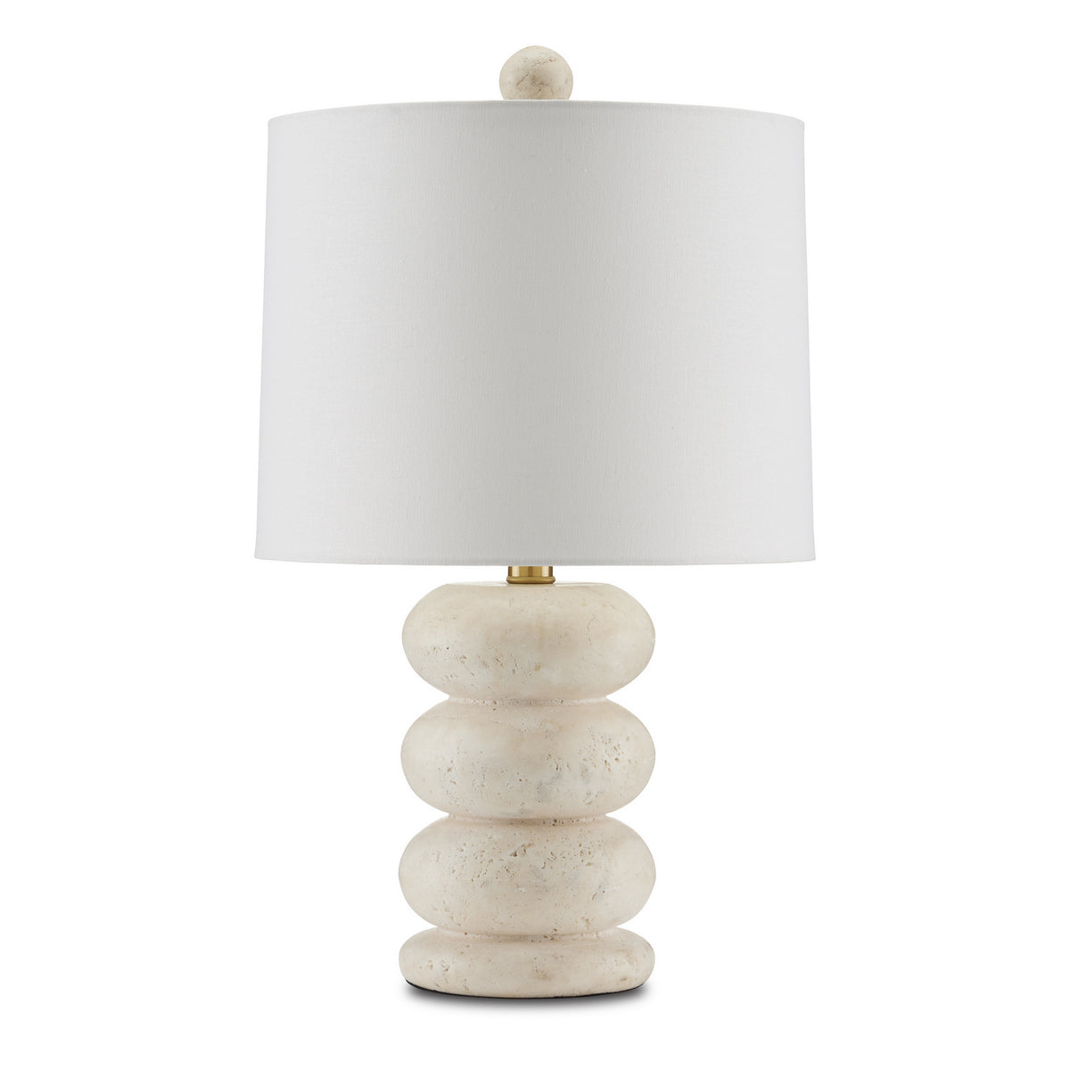 Currey and Company - 6000-0836 - One Light Table Lamp - Beige/Antique Brass