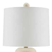 Currey and Company - 6000-0836 - One Light Table Lamp - Beige/Antique Brass