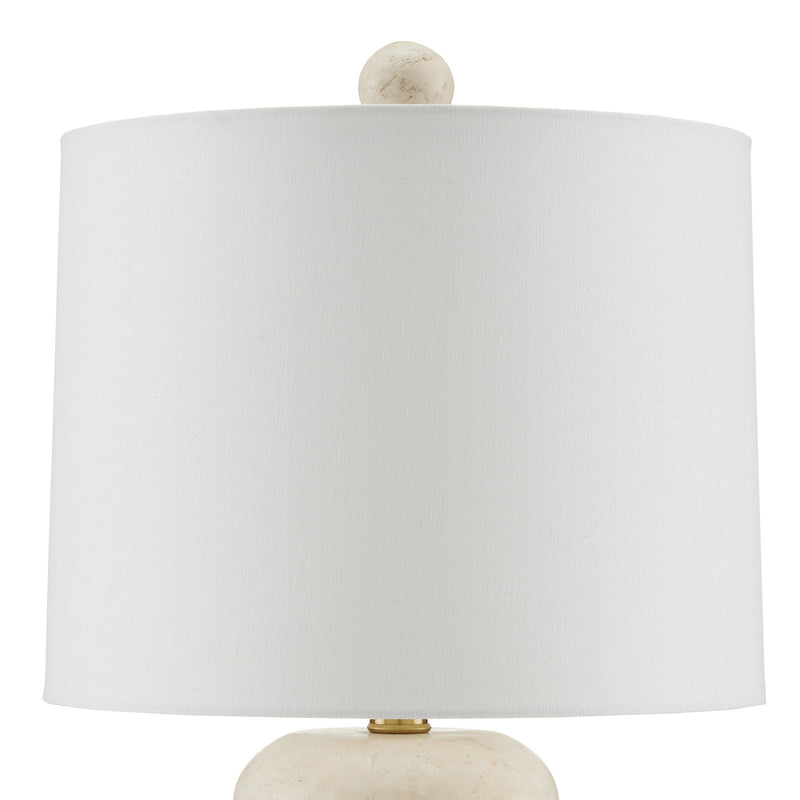 Currey and Company - 6000-0836 - One Light Table Lamp - Beige/Antique Brass