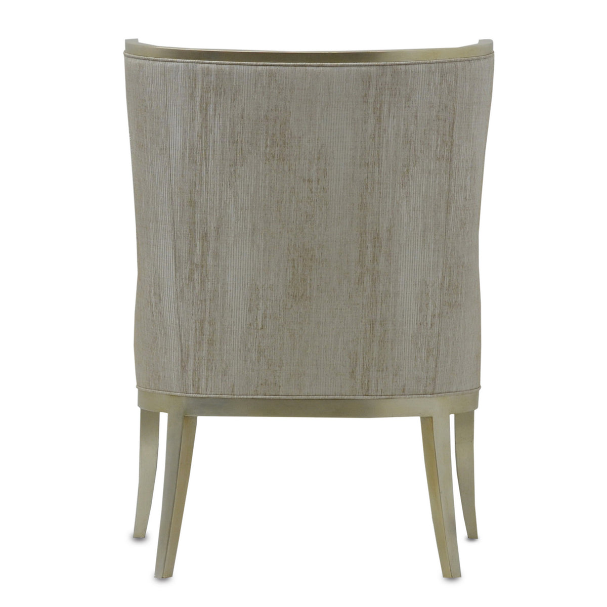 Currey and Company - 7000-0642 - Chair - Garson Collection - Silver/Fresh File Linen