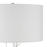 Currey and Company One Light Floor Lamp from the Twig collection in Gesso White finish