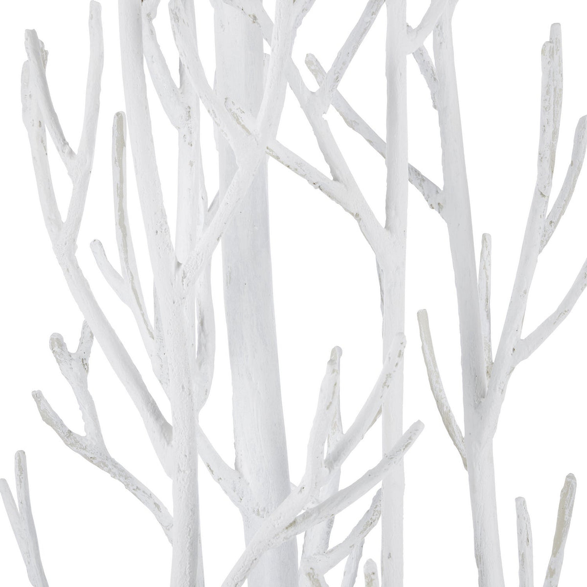 Currey and Company One Light Floor Lamp from the Twig collection in Gesso White finish