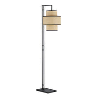 Currey and Company - 8000-0129 - One Light Floor Lamp - Marabout - Blacksmith/Natural