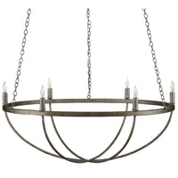 Currey and Company - 9000-0942 - Six Light Chandelier - Light Molé