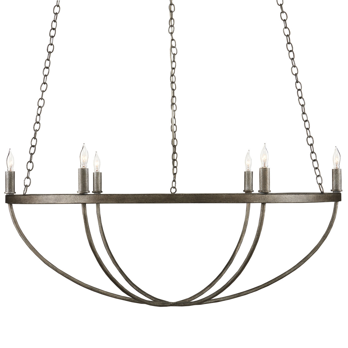 Currey and Company - 9000-0942 - Six Light Chandelier - Light Molé