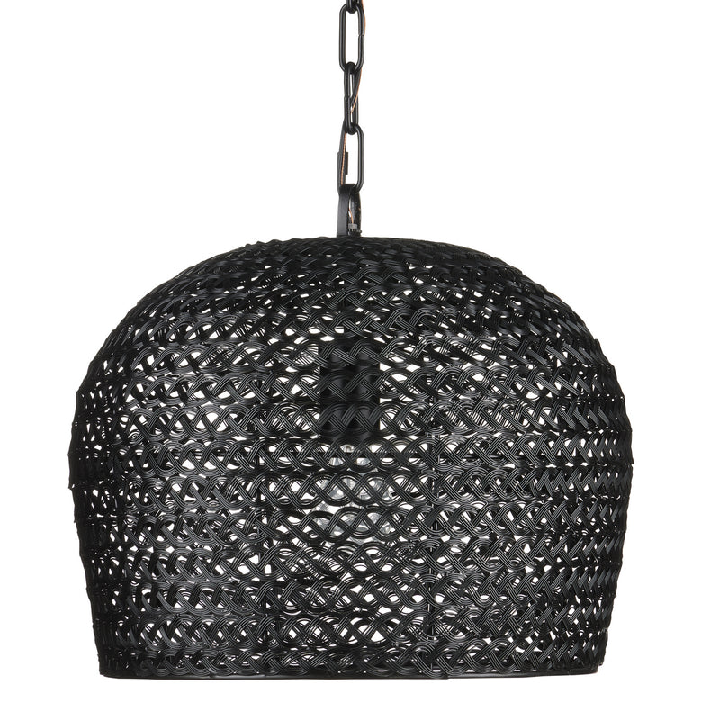 Currey and Company - 9000-0960 - One Light Pendant - Piero Collection - Satin Black