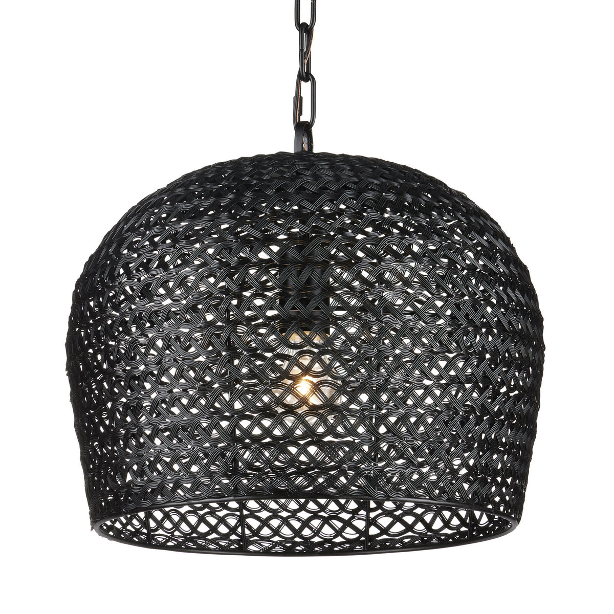 Currey and Company - 9000-0960 - One Light Pendant - Piero Collection - Satin Black