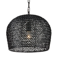 Currey and Company - 9000-0960 - One Light Pendant - Piero Collection - Satin Black