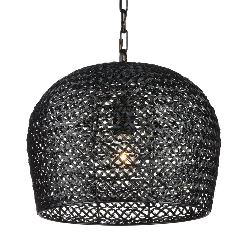 Currey and Company - 9000-0960 - One Light Pendant - Piero Collection - Satin Black
