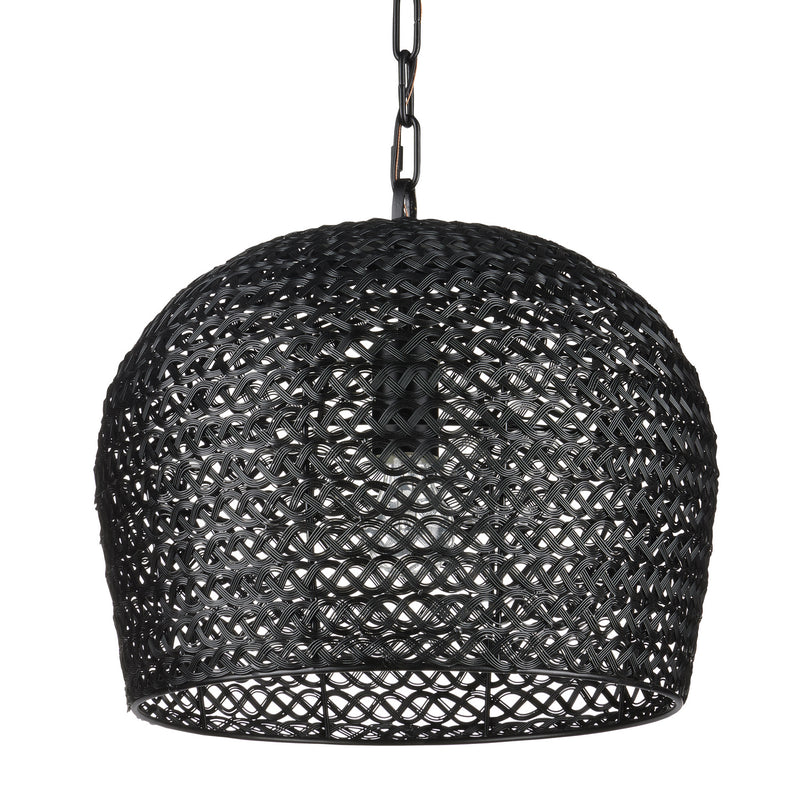 Currey and Company - 9000-0960 - One Light Pendant - Piero Collection - Satin Black