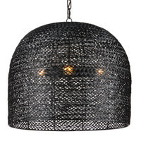 Currey and Company - 9000-0961 - Three Light Pendant - Piero Collection - Satin Black
