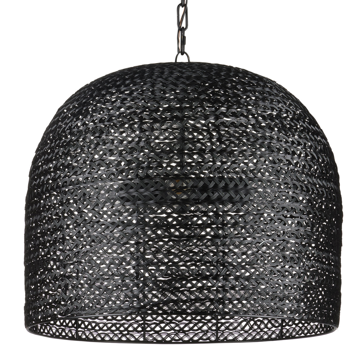 Currey and Company - 9000-0961 - Three Light Pendant - Piero Collection - Satin Black