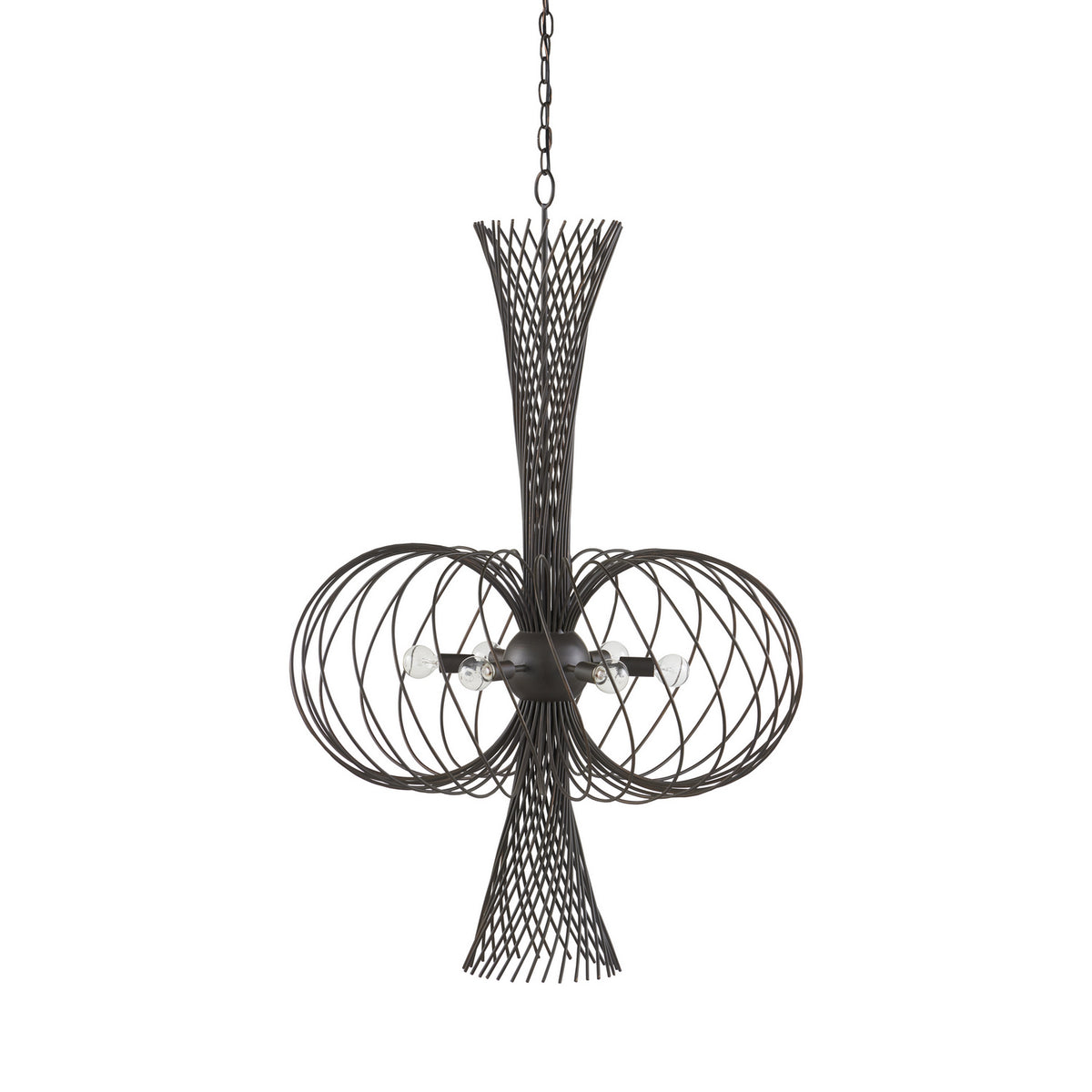 Currey and Company - 9000-0963 - Six Light Chandelier - Akio - Bronze Gold