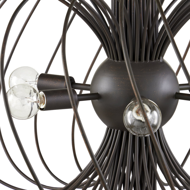 Currey and Company - 9000-0963 - Six Light Chandelier - Akio - Bronze Gold