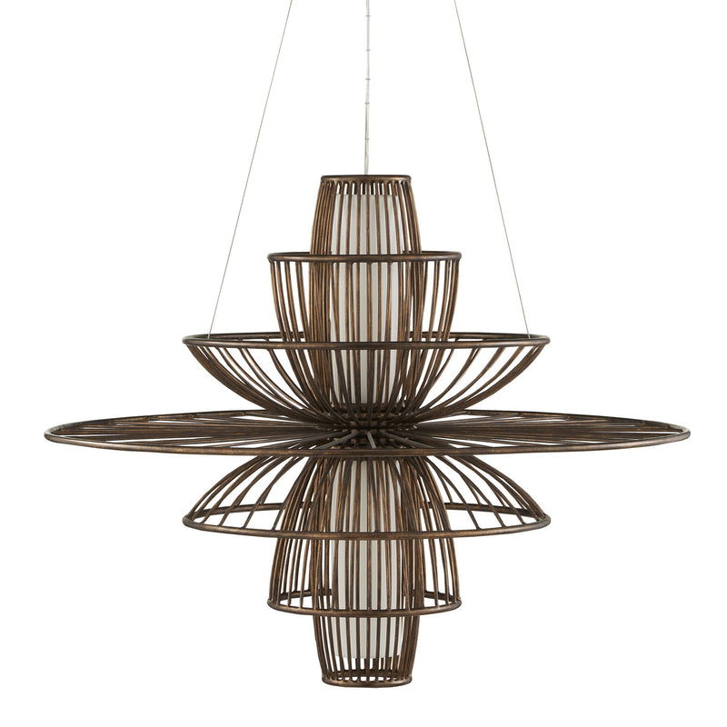 Currey and Company - 9000-0964 - Two Light Chandelier - Cupertino/Off-White