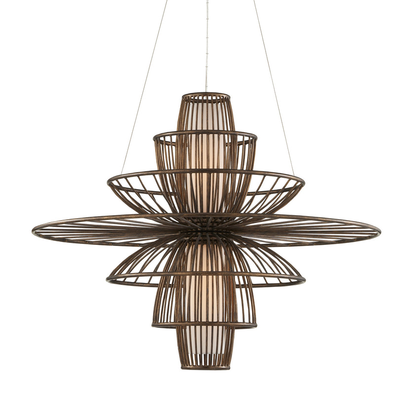 Currey and Company - 9000-0964 - Two Light Chandelier - Cupertino/Off-White