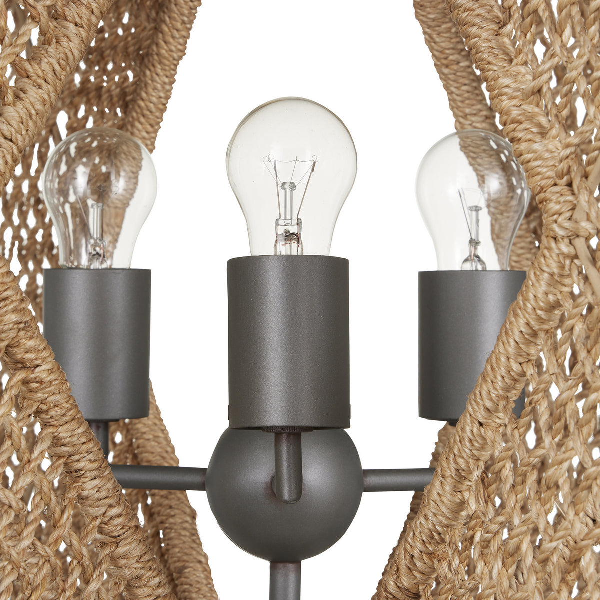 Currey and Company - 9000-0965 - Three Light Chandelier - Shizen - Natural/Hiroshi Gray