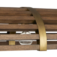 Currey and Company - 9000-0967 - Five Light Chandelier - Chestnut/Brass