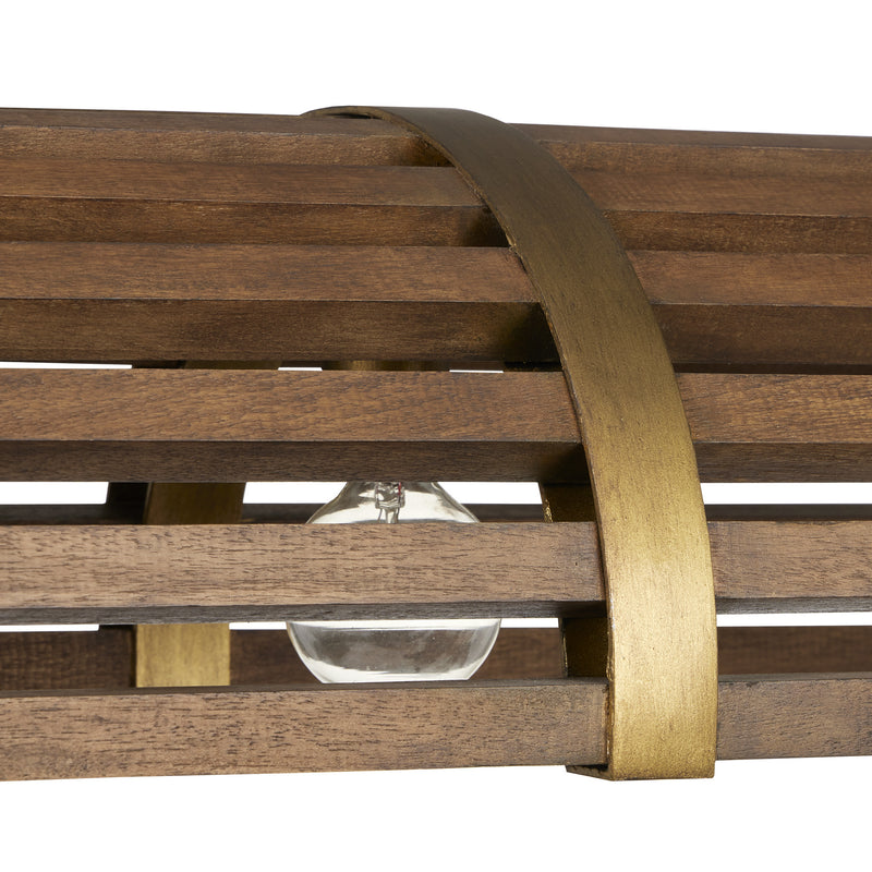 Currey and Company - 9000-0967 - Five Light Chandelier - Chestnut/Brass