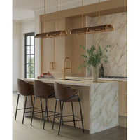 Currey and Company - 9000-0967 - Five Light Chandelier - Chestnut/Brass