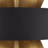 Currey and Company - 9000-0970 - Six Light Chandelier - Oxenwood Brass & Black Chandelier - Brass/Black