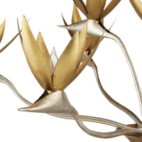 Currey and Company - 9000-0973 - Nine Light Chandelier - Paradiso Collection - Contemporary Silver Leaf/Contemporary Gold Leaf/ Contemporary Gold