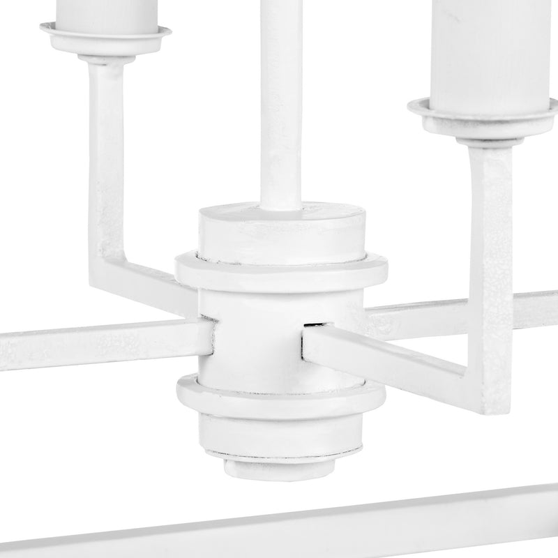 Currey and Company - 9000-0977 - Five Light Chandelier - Denison Collection - Gesso White