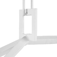 Currey and Company - 9000-0979 - Six Light Chandelier - Denison Collection - Gesso White